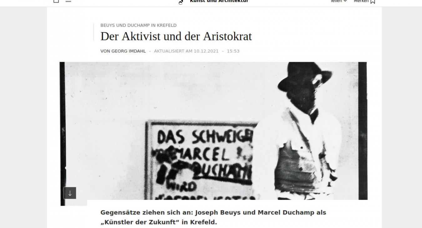  Beuys und Duchamp in Krefeld: Der Aktivist und der Aristokrat